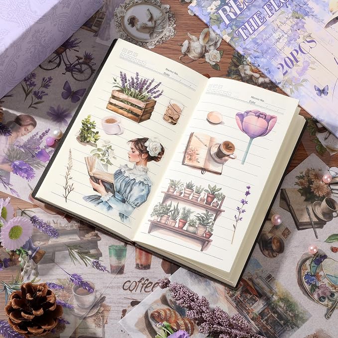 Scrapbook Reading Stickers 20 Sheets 240 Pre-Cut Washi Stickers - Image 4