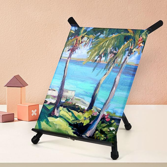 Falling in Art Aluminum 15" to 21" Tabletop Easel Display, Holds Canvas - Image 6