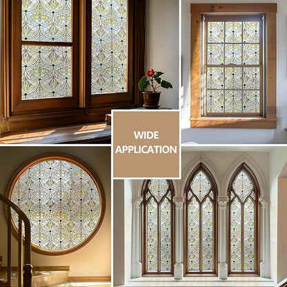 3D Stained Glass Window Film, Decorative Window Privacy Film - Image 5