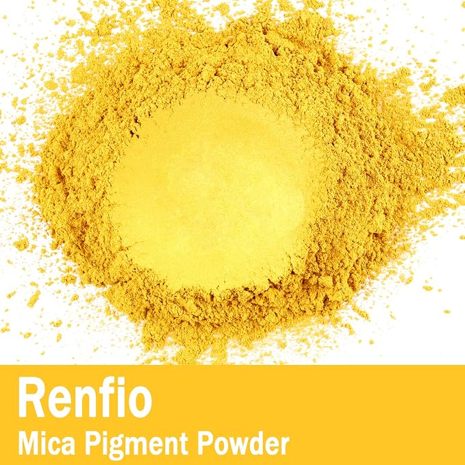 Renfio 100g Mica Powder Pigment, Metallic Natural Dye Mineral Pearl Shimmer - Image 2