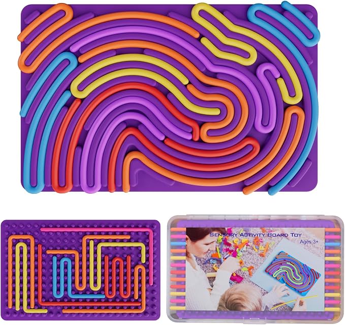 Sensory Fidget Toys for Kids Toddler Boys, Sensory Activity Board for Stress by Spkwis