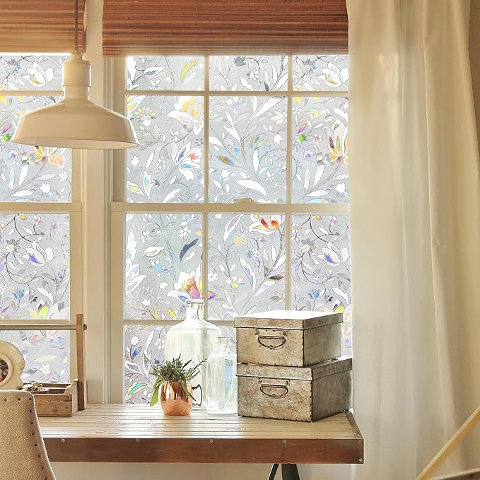 NINETREX Window Privacy Film, 3D Stained Glass Window Film, Decorative Window - Image 4