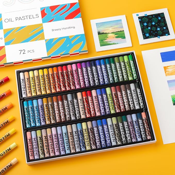 MEEDEN Soft Oil Pastels Set: 72 Vibrant Colors Oil Pastels - Image 7