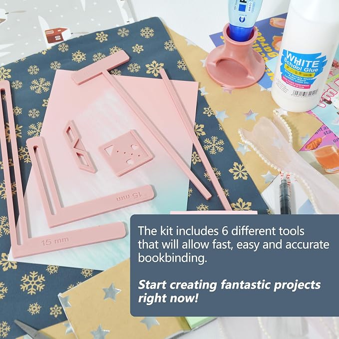 UPTTHOW 6Pcs Bookbinding Easy Scrapbooking Tool - Image 3