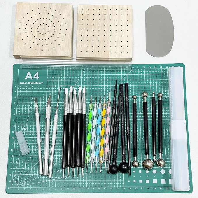 Yayatty Polymer Clay Tools, Acrylic Clay Roller, Acrylic Sheet, Rotary Cutting - Image 3