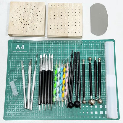 Yayatty Polymer Clay Tools, Acrylic Clay Roller, Acrylic Sheet, Rotary Cutting - Image 3