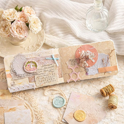 Vintage Floral Scrapbook Paper Set, Scrapbooking, DIY Crafts, and Art Supplies - Image 5