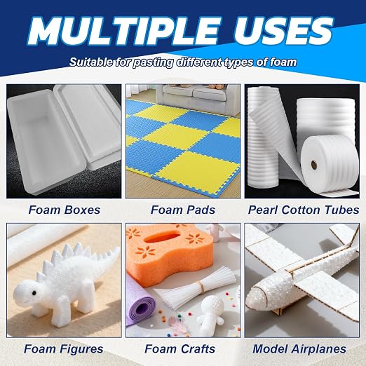 JAOJAO Foam Glue, Foam Adhesive Superior Adhesion Easy to Apply Quick-Drying - Image 5