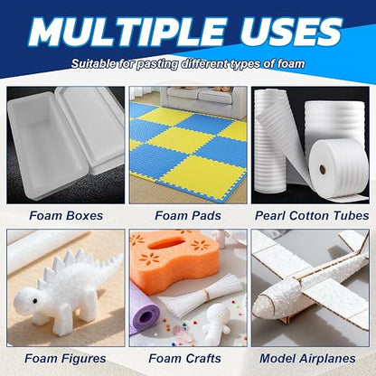 JAOJAO Foam Glue, Foam Adhesive Superior Adhesion Easy to Apply Quick-Drying - Image 5