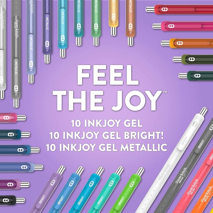 Paper Mate InkJoy Gel Pens Ultimate Pack, Retractable Pens, Featuring Classic - Image 2