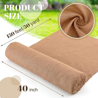 Buryeah Burlap Fabric Roll 40" Wide x 150 ft - Image 2