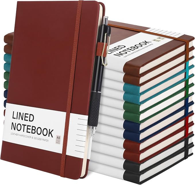 Aodaer 12 Set Lined Notebook Journals by Aodaer