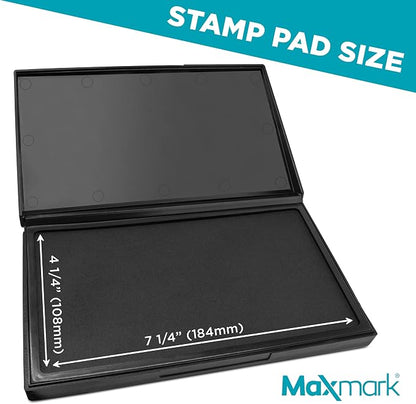 MaxMark Large Black Stamp Pad - Image 3