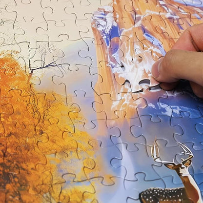 Think2Master Cabin by The Falls 500 Pieces Large Format Jigsaw Puzzle: Kids 12+ - Image 2