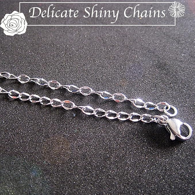 Jishi 33ft Twisted Cable Chain 2mm Silver Stainless Steel Link Chain, Jewelry - Image 4