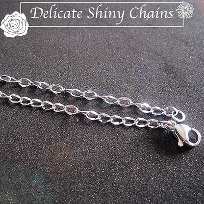Jishi 33ft Twisted Cable Chain 2mm Silver Stainless Steel Link Chain, Jewelry - Image 4
