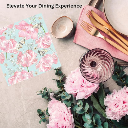 20-ct 13x13 Flowers Paper Luncheon Decoupage Napkins, 3-Ply Servilletas Printed - Image 9