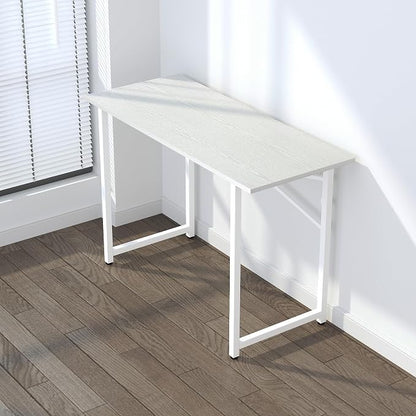 Folding Desk 47 inch No Assembly Required Home Office Table, Writing Gaming - Image 7