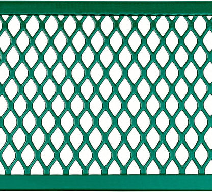 Global Industrial 6’L Rectangular Picnic Table, Expanded Metal, Attached Benches - Image 8
