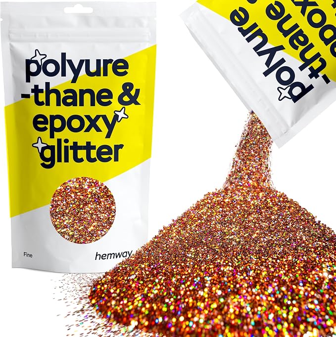 Hemway Polyurethane & Epoxy Resin Glitter 100g / 3.5oz Metallic Crystal Flake by Hemway