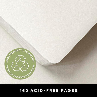 PAPERAGE Recycled Blank Journal Notebook, 160 Pages, Medium 5.6 in x 8 in - Image 4