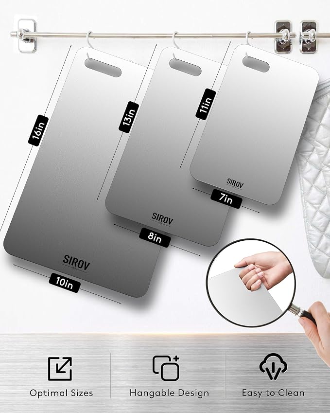 Titanium Cutting Board, Premium Titanium Cutting Board Set of 3, Pure Kitchen - Image 7