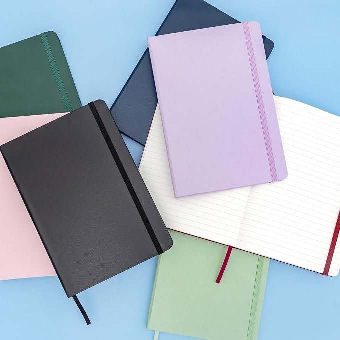 PAPERAGE Lined Journal Notebook, 3 Pack, 160 Pages, Medium 5.6 in x 8 in - Image 7