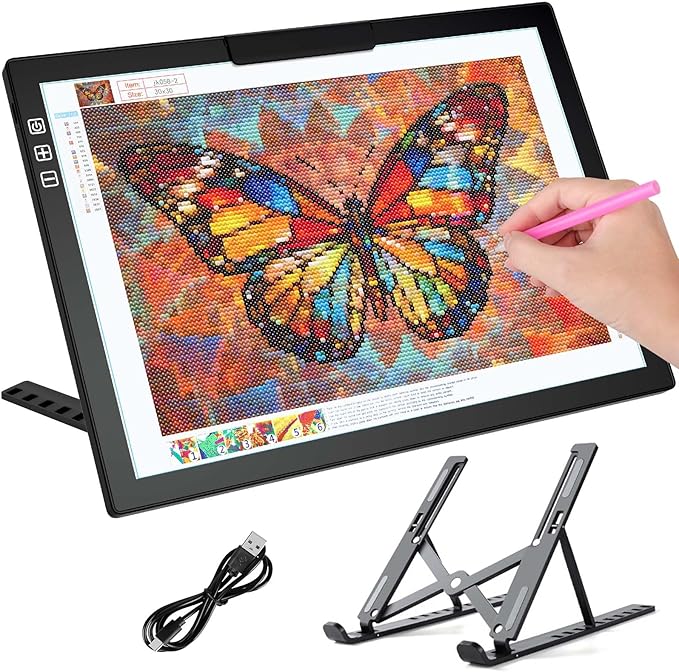 Bylitodt Cordless A4 Light Pad, Diamond Art Light Board by Bylitodt