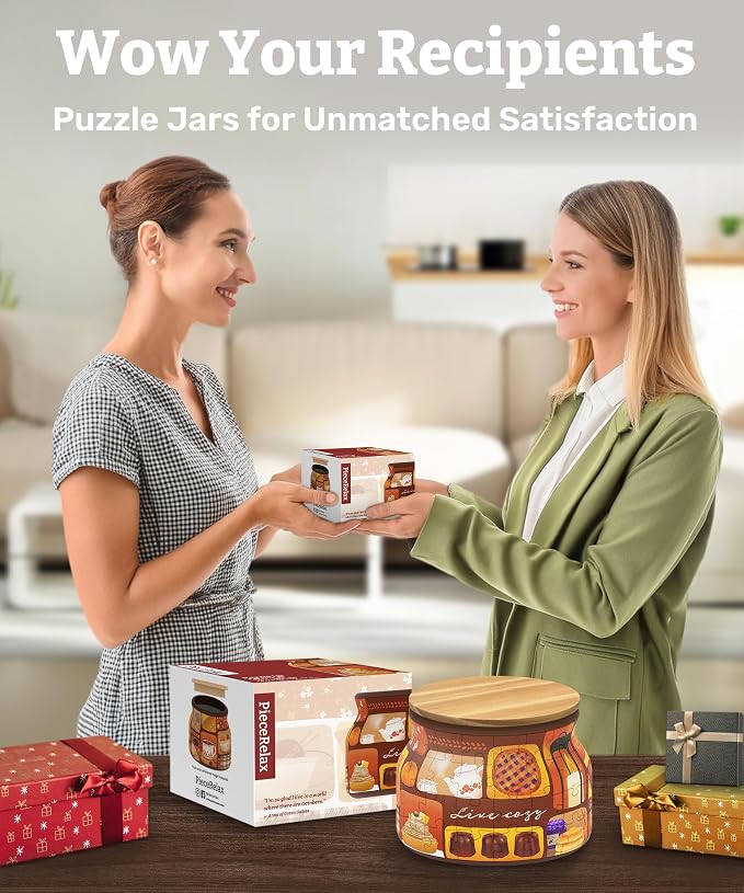 PieceRelax 3D Puzzle Jar 64 Plastic Pieces - Image 4
