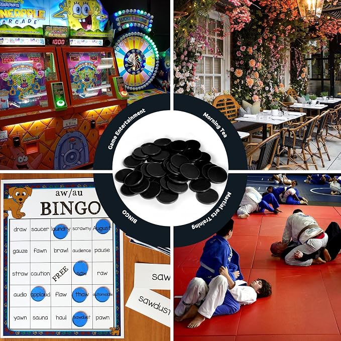 Set of 100 1 Inch Opaque Plastic Learning Counters Mini Poker Chips Game Tokens - Image 5