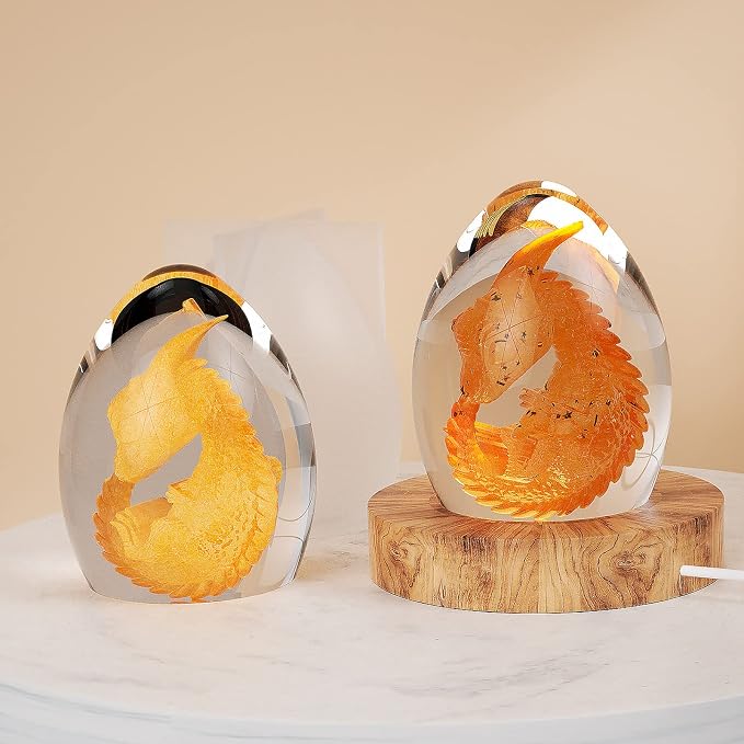 Dragon Mold Type-A Dragon Mold Dragon Egg Resin Mold Dinosaur Mold Candle Mold - Image 2
