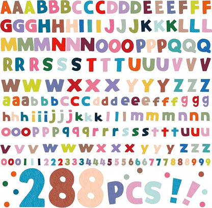288 PCS Alphabet Combo Set, Large Size Letters Uppercase/Lowercase Letters by SpriteGru
