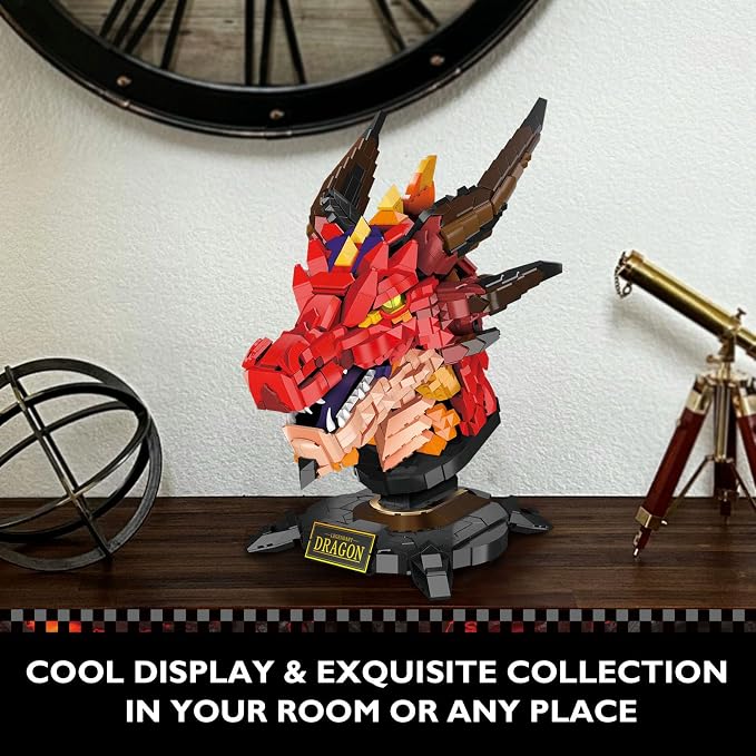 JMBricklayer Dragon Set for Adults 70105, Cool Animals Model Dragon Head - Image 6