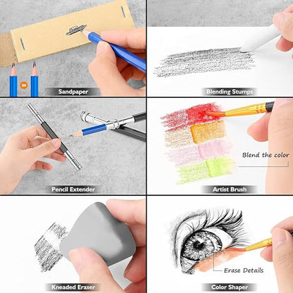 Caliart 176PCS Art Supplies Sketching Kit - Image 5