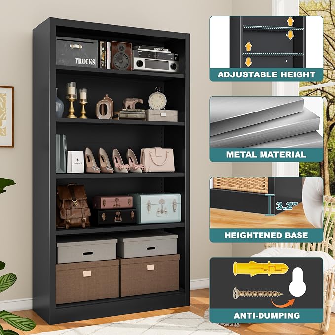 Heavy-Duty Metal Open Storage Cabinet - Image 5