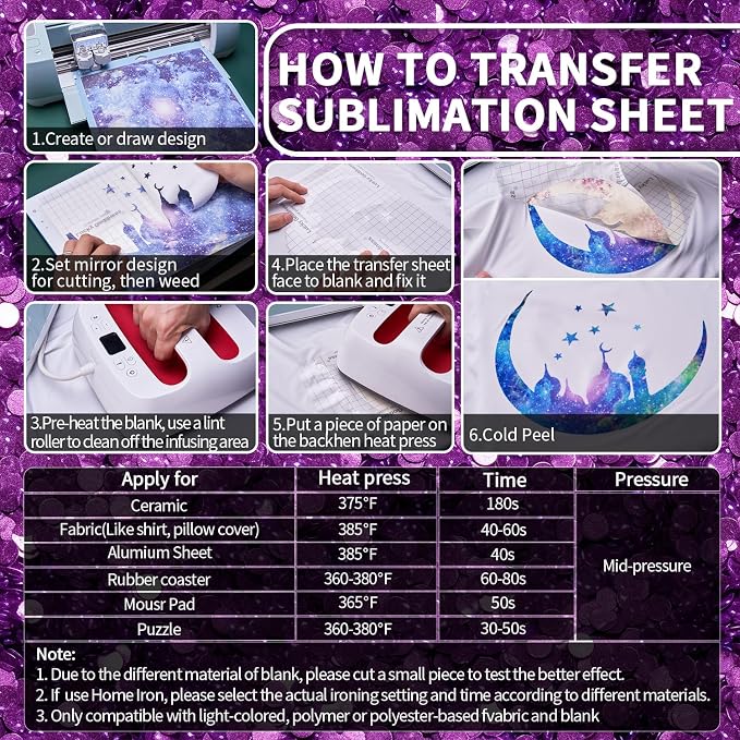 Sublimation Transfer Sheets for Tumblers Blanks Tshirts - Image 5