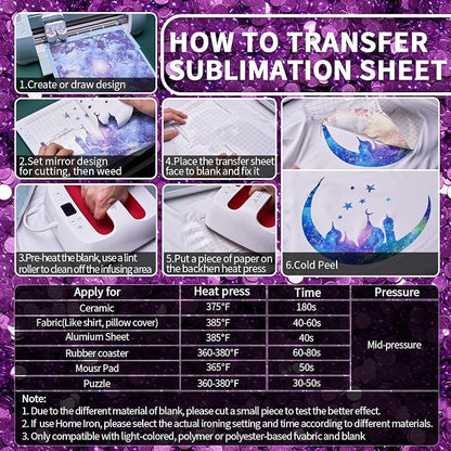 Sublimation Transfer Sheets for Tumblers Blanks Tshirts - Image 5