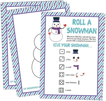 Roll A Snowman Game, Christmas Dice Games by rorusio