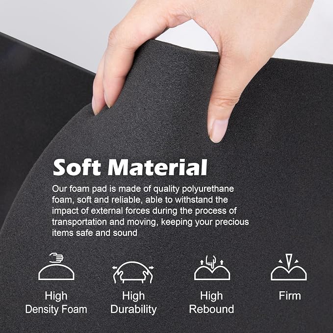 DECOHS 6 PCS Polyurethane Foam Sheet-16x12x1 Inch Cuttable Foam Inserts - Image 6
