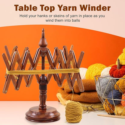 Nagina International Wooden Handcrafted Heavy Duty Wooden Yarn Ball Winder - Image 4
