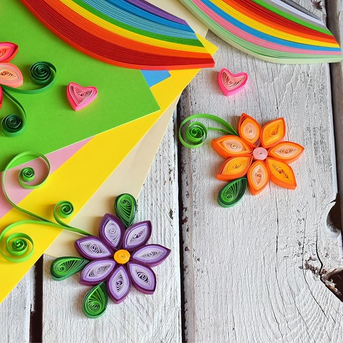 PATIKIL Quilling Strips Paper 600pcs 1.5mm 39cm Origami Paper Quilling Kits - Image 5
