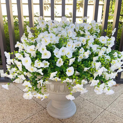 Artificial Fake Flowers For Outdoor Outside Decoration, 16 Bundles UV Resistant by Unknown