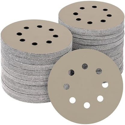 50PCS 5 inch Silicon Carbide Sanding Discs 6000 Grit, Wet Dry Orbital 5 Sander by POTUINOM