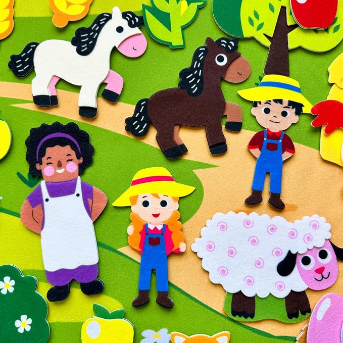 QUOKKA Farm Felt Board for Toddlers - Image 8