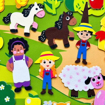 QUOKKA Farm Felt Board for Toddlers - Image 8