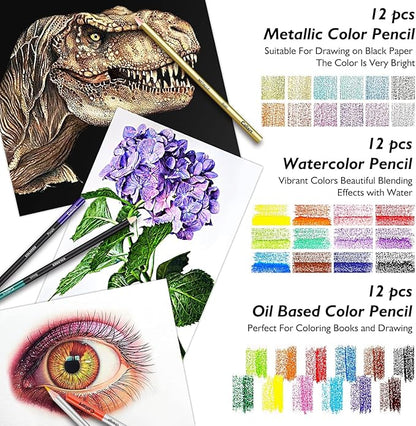 Caliart 176PCS Art Supplies Sketching Kit - Image 3