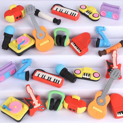 24 Pcs Erasers for Kids, Mini Pencil Eraser Bulk Classroom Prizes, Fun Puzzle by Cllayees