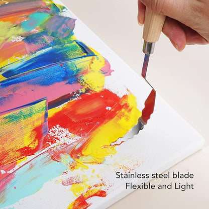 CONDA Palette Knife Set -10Pcs Stainless Steel Spatula Pallet Knife Painting - Image 3