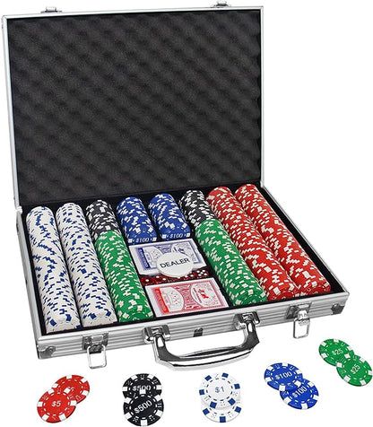 Poker Chips with Numbers, 11.5 Gram Poker Set by Comie