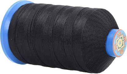 Mandala Crafts Bonded Nylon Thread Black Heavy Duty Sewing Threads - Image 3